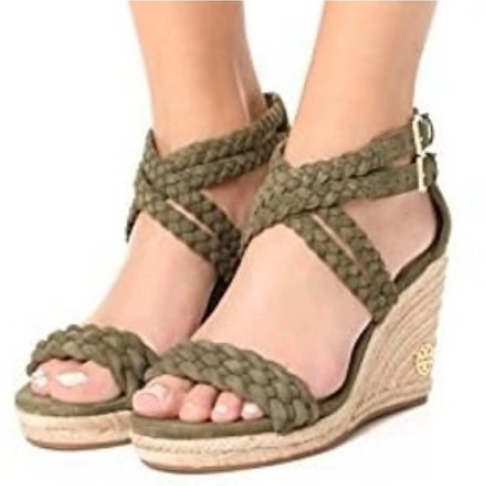 Tory Burch Green Suede Espidrilles - Picture 2 of 14